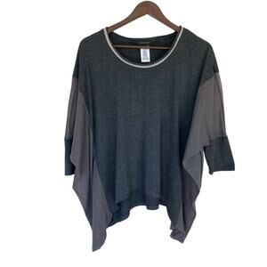 MM Couture by Miss Me Oversized Mixed Media Top - Medium